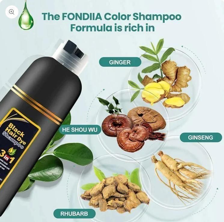 3-IN-1 BLACK HAIR DYE SHAMPOO (AYURVEDIC NO SIDE EFFECT) - Buy 1 Get 1 Free 🔥