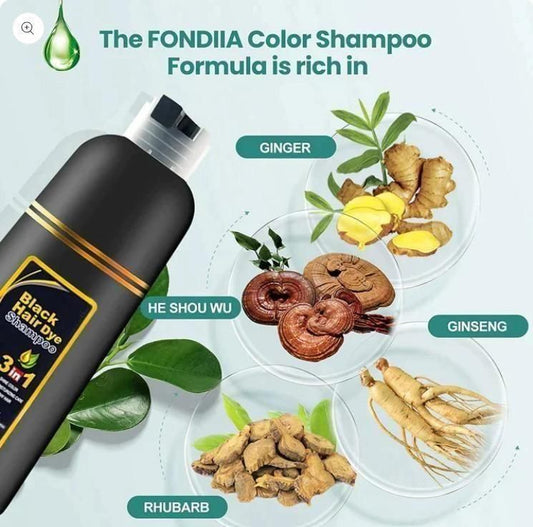 3-IN-1 BLACK HAIR DYE SHAMPOO (AYURVEDIC NO SIDE EFFECT) - Buy 1 Get 1 Free 🔥